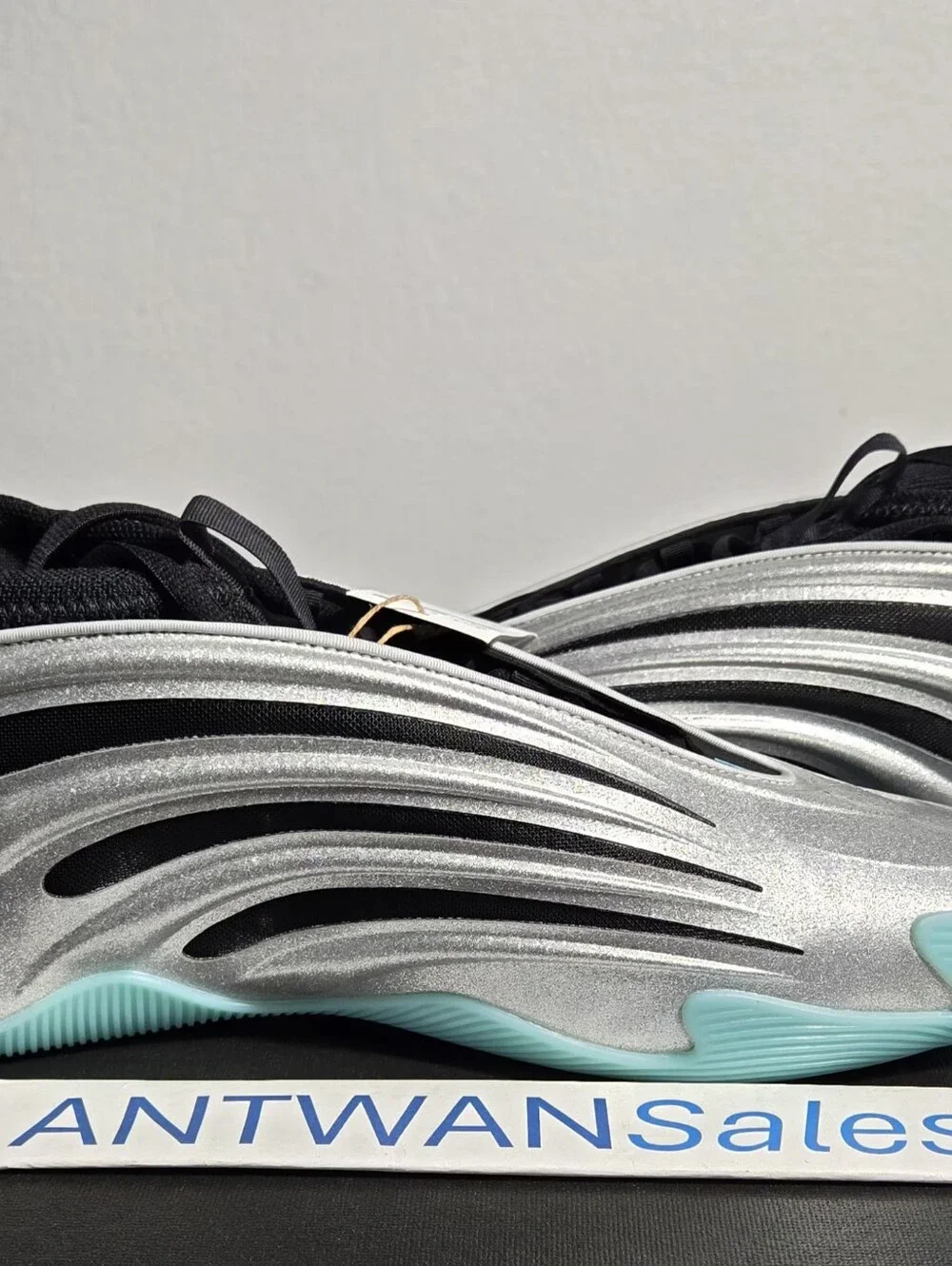 Adidas Harden Volume 9 UNO Silver Aqua Black Shoes James JS1028 Men 14